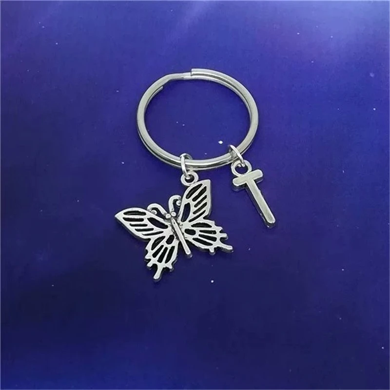 

Butterfly Keyring, Butterfly KeyChain, Insect Key Chain, Insect Keyring, Personalised Keychain, Initial Keychain