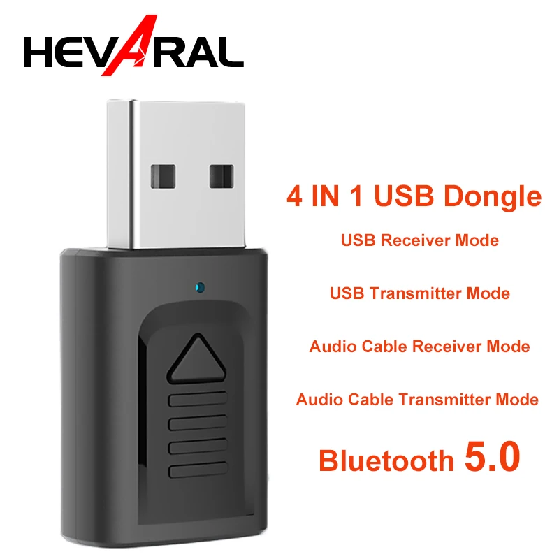 Wireless Audio Dongle Bluetooth 5.0 USB Receiver USB Transmitter With 3