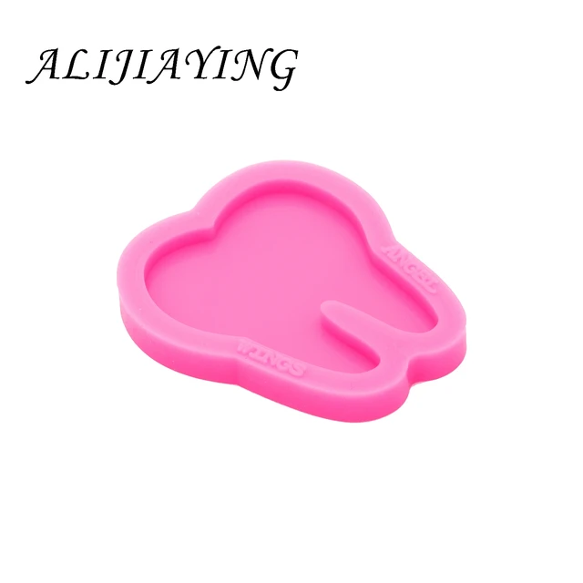 Wholesale DIY Silicone Rectangle Badge Reel Pendant Molds