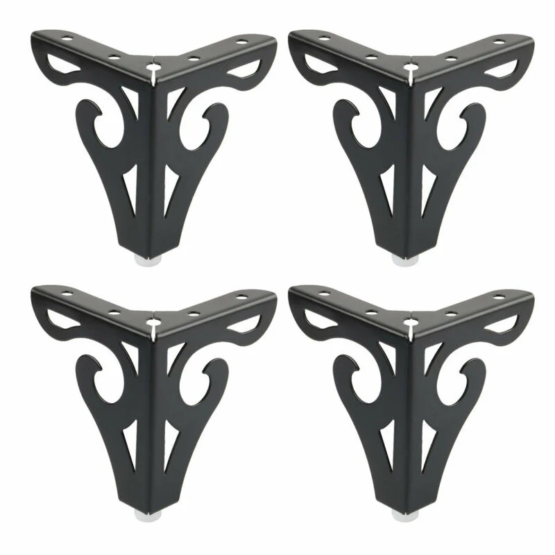 

4pcs Steel Sofa Legs Fixing Screws Home Wooden Cabinet Tea Table Shelves Bed Supporter Furniture Accessories
