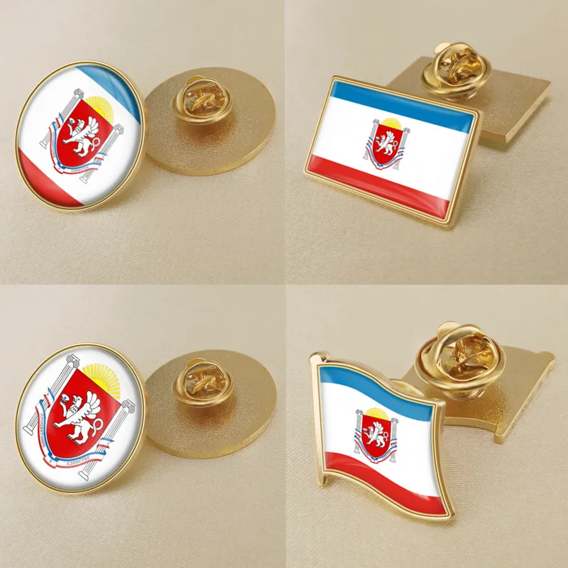 

Crimea Proposal of Russian Federation Flag Lapel Pins Broochs Badges