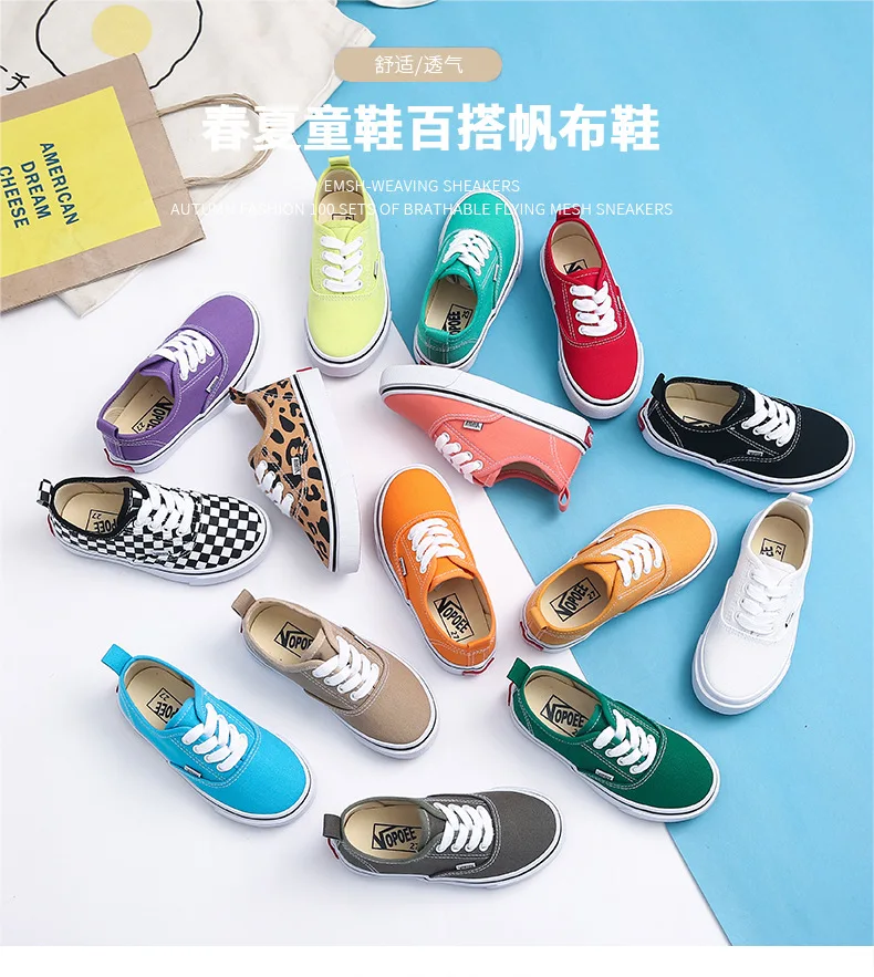 children's shoes for sale 2021 Ins New Fashion Children Canvas Sneakers Boys Girls Basic Sneakers Autumn Spring New Children Canvas Shoes child shoes girl