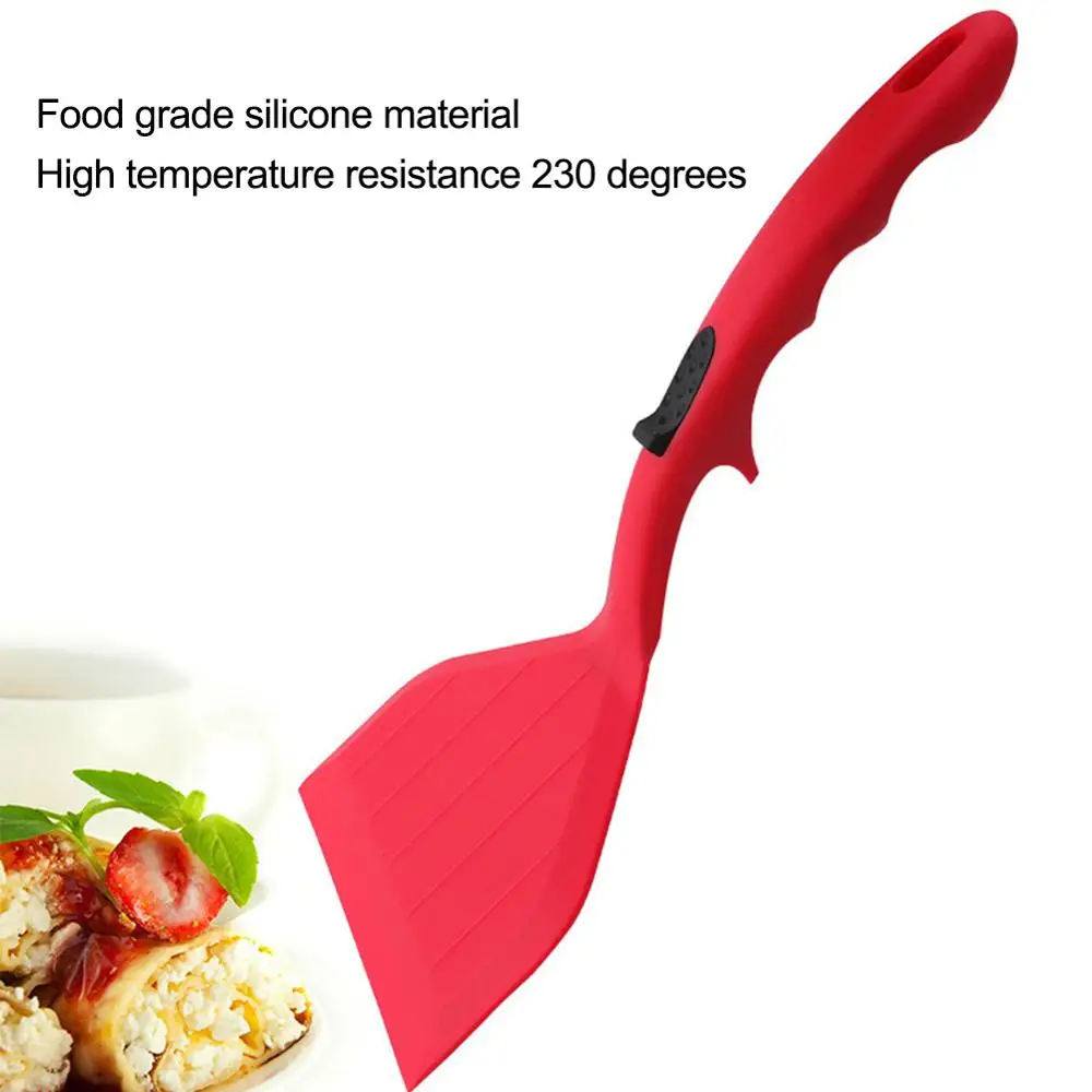 

Silicone Turner Kitchen Non-stick Gadgets Beef Egg Scraper Pizza Shovel Frying Pan Food Lifters Cooking Utensils Dropshipping