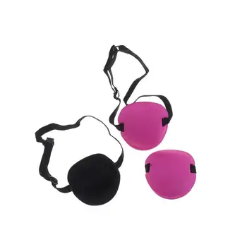 

6pcs Single Eye Patches Elastic Eye Patches Amblyopia Strabismus Correcting Patches for Adults Children Red