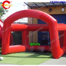 4x4x4mH надувные футбольные ворота для продажи, дешевые надувные футбольные съемки спортивные игры для детей