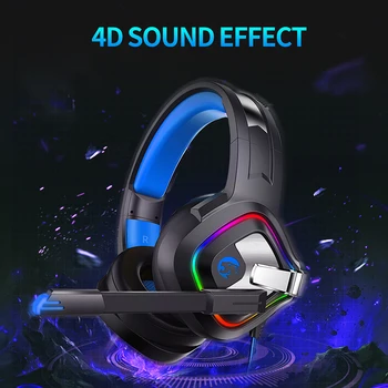 

Cool Headset For PS4 Gaming Headphones 4D Stereo RGB Marquee Earphones With Microphone For New Xbox One/Laptop/PC Tablet Gamer