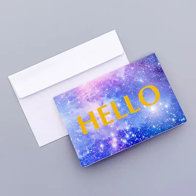 2pcs Envelopes 2 шт Звездное небо поздравительные открытки Канцелярские конверты Письмо Бумага Поли Мейлер пользовательская упаковка для отправки посылок сумки Kawaii школьные принадлежности - Цвет: 2pcs Envelopes