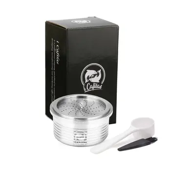 

Stainless steel Refillable Coffee Capsule Pod Filter Dripper Tamper Compatible with Lavazza piont Coffee Machine
