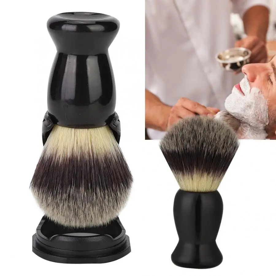 

Professional Black Acrylic Shaving Brush Holder Support Beard Brush Shaving Tool Set for Beard Care