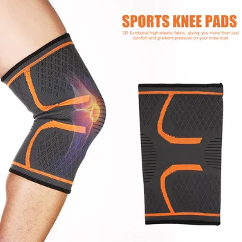 

1pc Knitted Nylon Sports Running Protection Knee Pads Anti-slip Outdoor Sports Football Protective Kneepad
