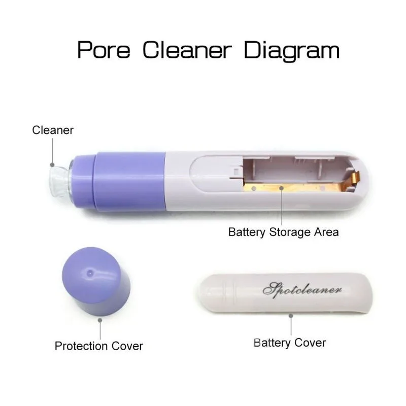 Electric Facial Pore Suction Spot Cleaner Blackhead Remover Acne Pimple Cleanser Lifting Firming Skin