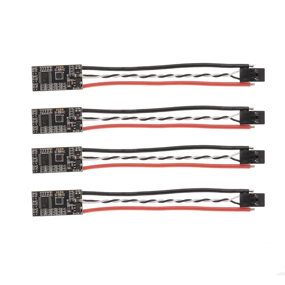 4 шт. RC Drone DSHOT Bullet Series 35A PRO 3-6S BLHELI_S ESC w/ RGB светодиодный программируемый для FPV Racing