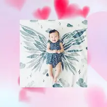 Хлопок, квадратное детское одеяло для объятий, Пеленка на колесиках, гобелен для новорожденных, полотенце для фотосессии