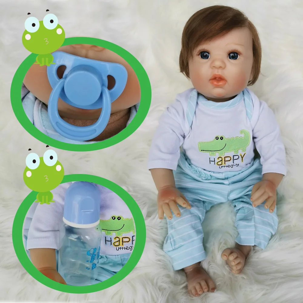 50 см мягкие силиконовые куклы Reborn Baby реалистичный вид Новорожденный ребенок кукла живой малыш милый подарок на день рождения