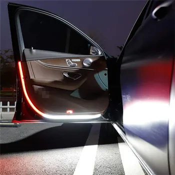 

12V Decorative Light Car Door Warning Lamp Auto Door LED Strip Light Universal Door Open Lights Strobe Safety Ambient Lamps