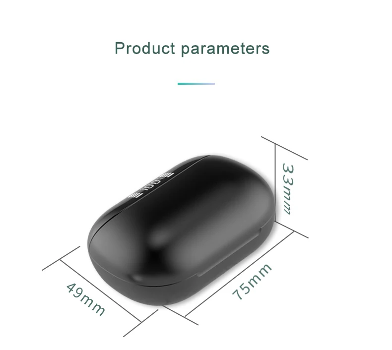 Светодиодный bluetooth-наушник type-c 5,0, беспроводные наушники TWS, гарнитура, спортивные наушники blutooth, вкладыши для Android IPhone