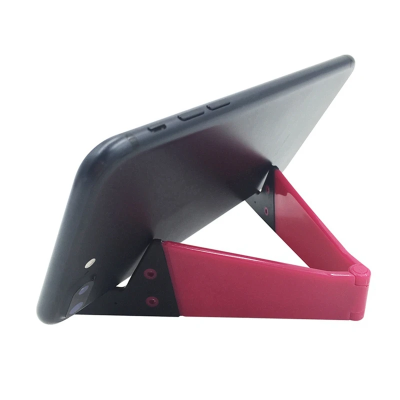 Fuchsia Мини Многоцветный дополнительный цветной V-образный ленивый держатель мобильного телефона для iPhone6s 7 8p Xs max Xr - Цвет: Fuchsia