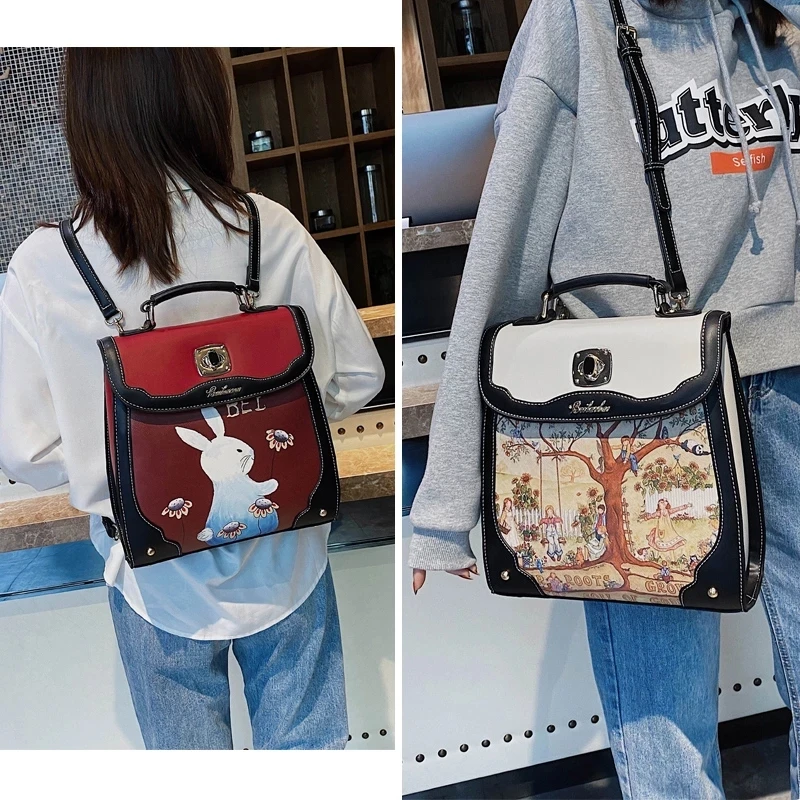 Female Backpack Women Bag Beibaobao Designer Luxury Fashion Pu Ladies New