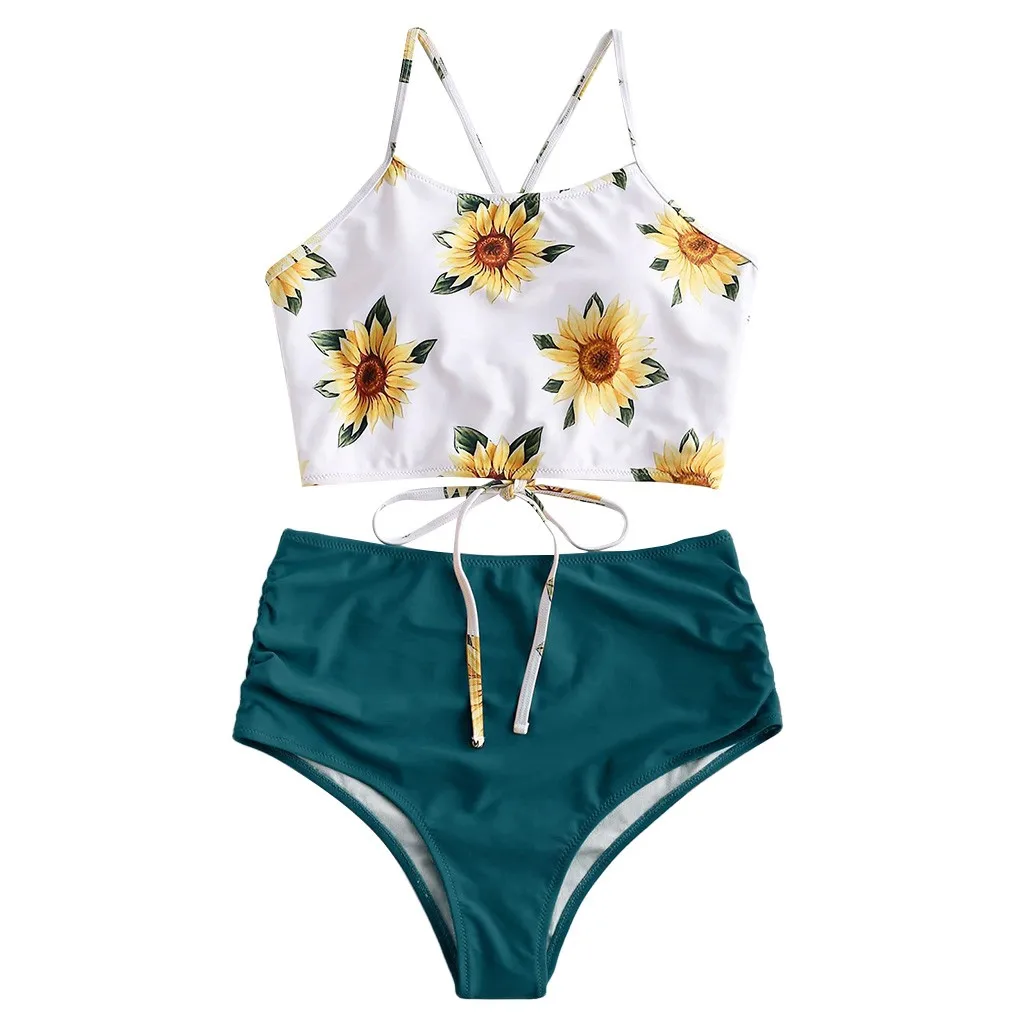 Bikinx бикини с цветочным принтом,, Mujer, бикини, сексуальный купальник для женщин, купальный костюм, стринги, бразильский купальник, пуш-ап, купальные костюмы# J30 - Цвет: Синий