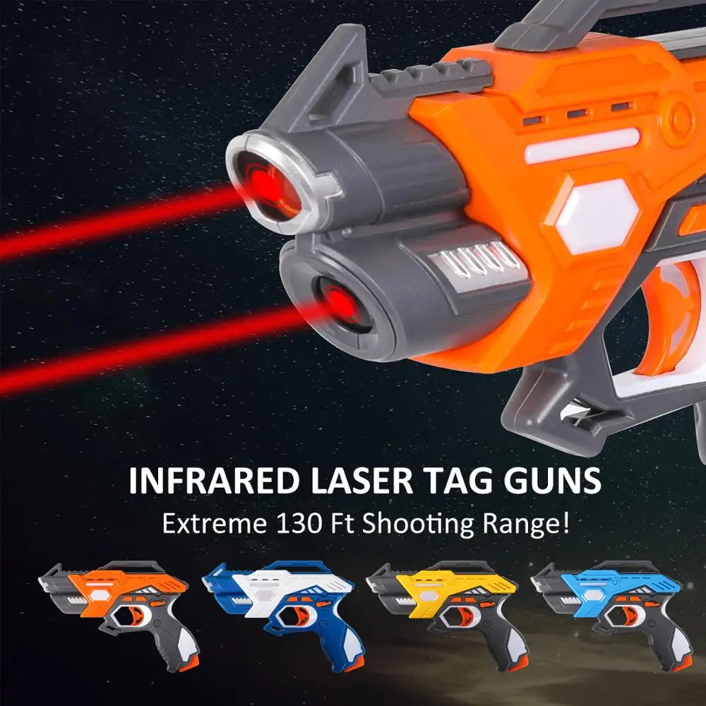 Infrared Laser Tag Electric Light Toy Guns Blaster Laser Battle Set Interaction Gun Game for Kids Multiplayer Outdoor Sports Toy