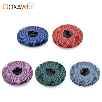 

GOXAWEE 10pcs 3M Radial Bristle Brush Wheels Discs Abrasive Tools Polishing Wheel Grinder Brushes For Polishing Motor Machine
