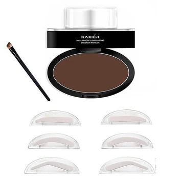 

Lazy Quick Makeup Seal Eyebrow Powder Finish Fine Eyebrow Waterproof Old Lasting Natural Triple 3 Colors Eyebrow Pen