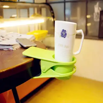 

Desk Cup Holder Table Side Huge Clip Drinking Rack Clamp For Home Office Cup Holder Creative Table Glass Clamp