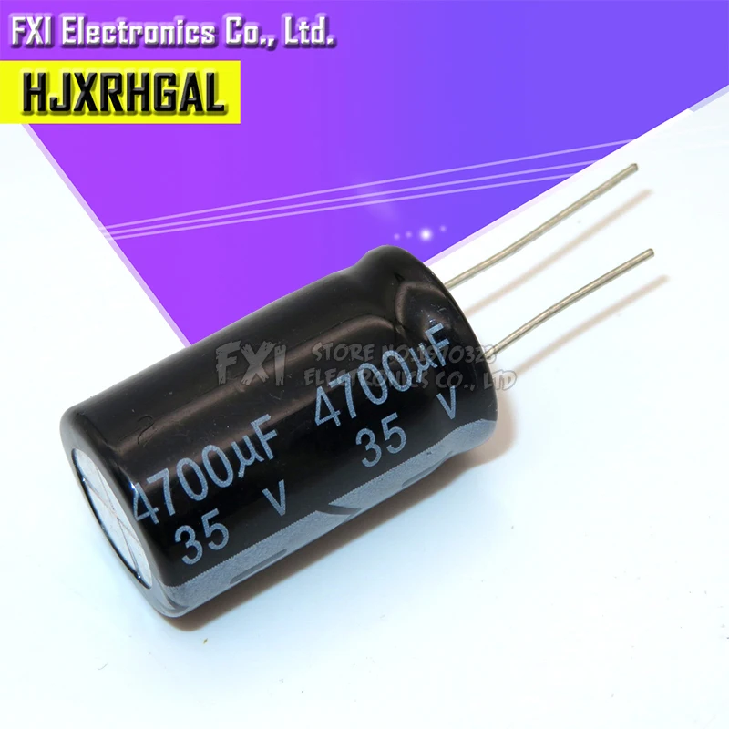10 шт. 35v4700uf 4700uf35v 18*35 электролитический конденсатор алюминиевая крышка 35В 4700 мкФ 18