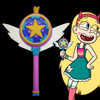 

Star vs. the Forces of Evil Cosplay Star Butterfly Magic Wand Girls Halloween Party Props Cosplay Anime Rubber Wands Women