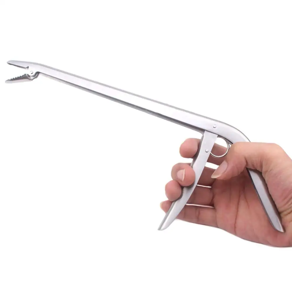 

28cm Stainless Steel Fishing Hook Remover Unhooking Device Fish Clamp Clip Catch Remover Plier Fishing Tool Decoupling Device