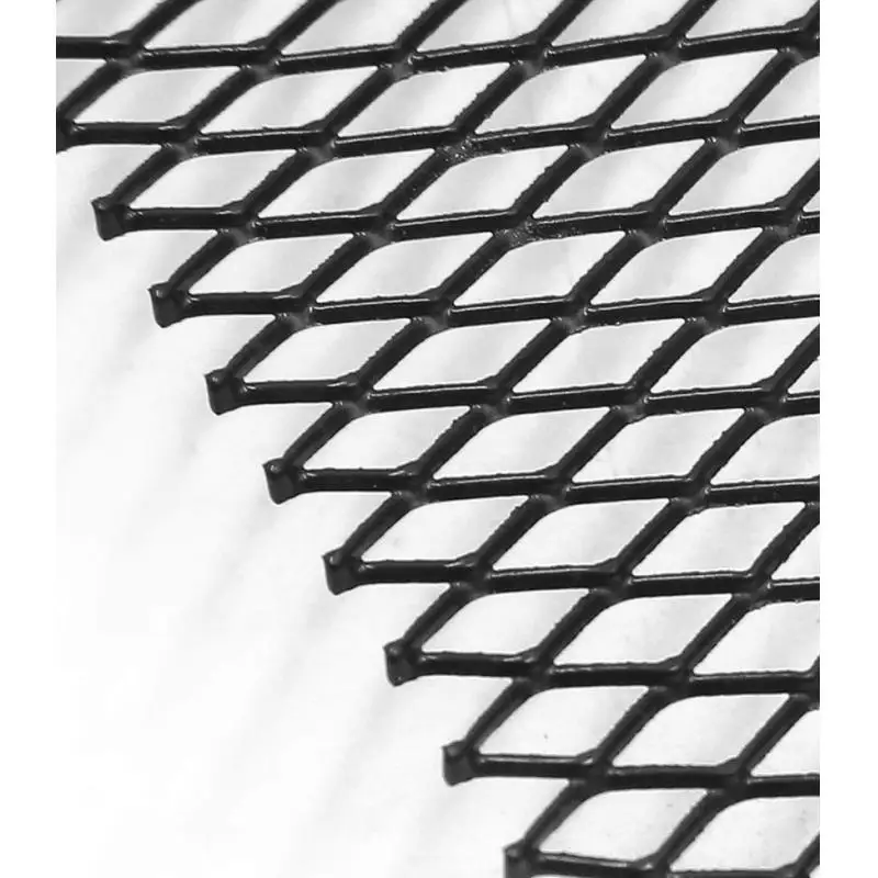 1PC Car Front Hood Bumper Grill Grille Mesh Cover Trim Rhombus Shape