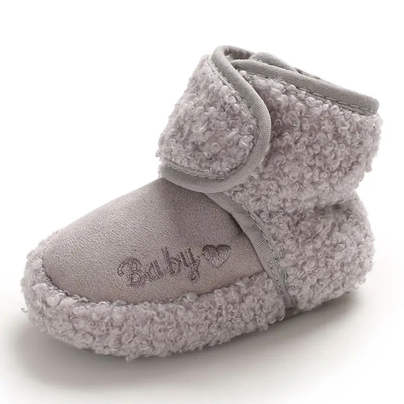 Зимняя теплая детская обувь; обувь для маленьких девочек; бархатная теплая обувь; ботинки на искусственном меху; тапочки для девочек