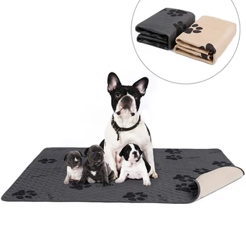 

Soft Pet Mat Washable Pee Pads For Dogs Reusable Urine Incontinence Mat For Potty Training Kennel Crate