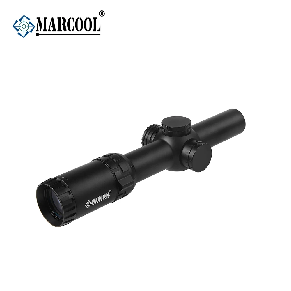 Охотничий оптический прицел MARCOOL 1 8x24 SFP с гравировкой сетка красной подсветкой