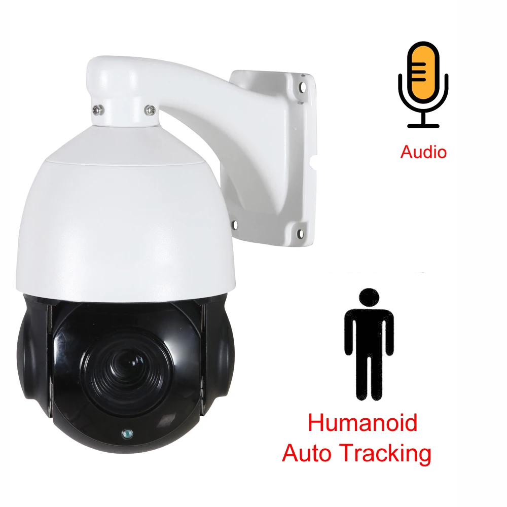 5Mp Wifi Ptz Ip Camera Outdoor Security 8Mp 4K Poe Ptz Camera Human Auto Tracking Cctv H.265 Rete Audio Bidirezionale Onvif