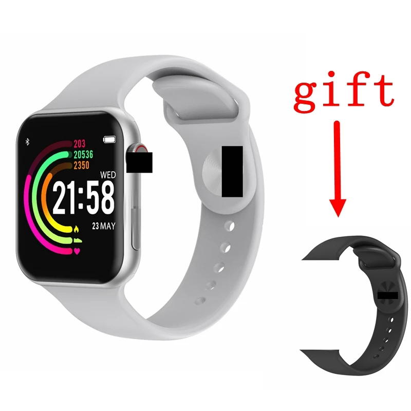 silver -1 Bluetooth Смарт-часы Полный сенсорный экран для сердечного ритма монитор Smartwatch для Xiaomi IPhone PK IWO 8 Lite B57 P70 не Apple Watch - Цвет: silver -1