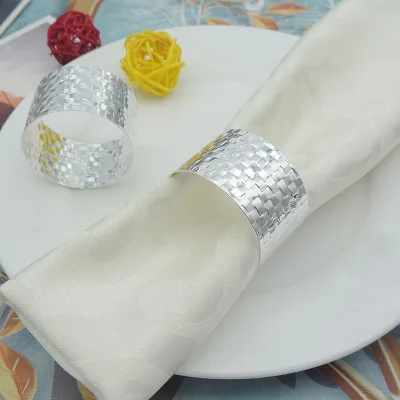 200 штук в отеле Банкетная тканая металлическая пряжка высококлассное кольцо для