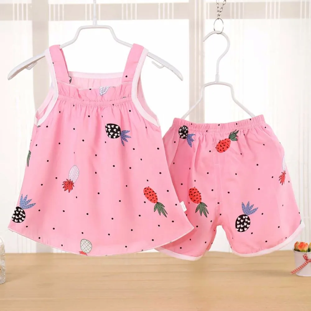 Baby Girls Clothes Set Shirt Shorts Suit 2pcs kids clothing set girls clothing set