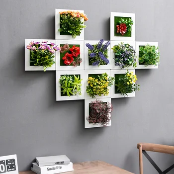 

Nordic style household wall decoration artificial plant living room bedroom wall plant meat hotel apartment Pendant