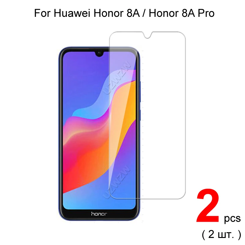 Protector de pantalla de vidrio templado para Honor 8A / Honor 8A Pro Premium 2.5D 0,26mm, vidrio Protector para Honor 8A