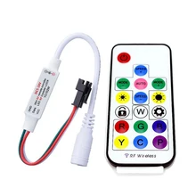 SP104E LED Controller 17Key RF Wireless Remote Control for WS2811 WS2812B SK6812 WS2813 WS2815 Full Dream Color RGB LED Strip