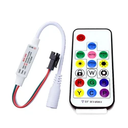 SP104E LED Controller 17Key RF Wireless Remote Control for WS2811 WS2812B SK6812 WS2813 WS2815 Full Dream Color RGB LED Strip