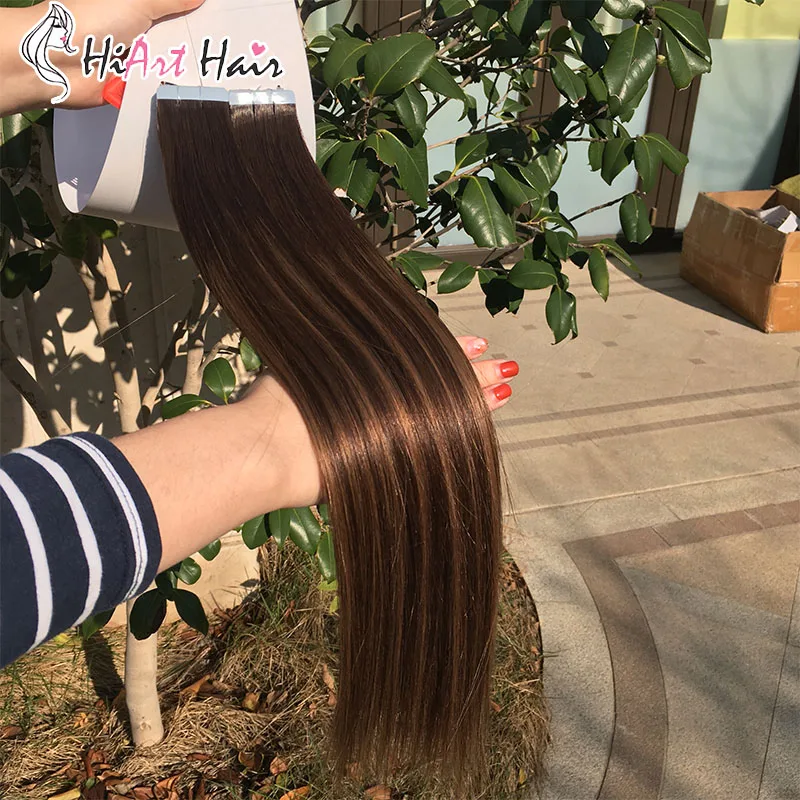 HiArt 2 5 г накладные человеческие волосы на ленте настоящие remy для салона