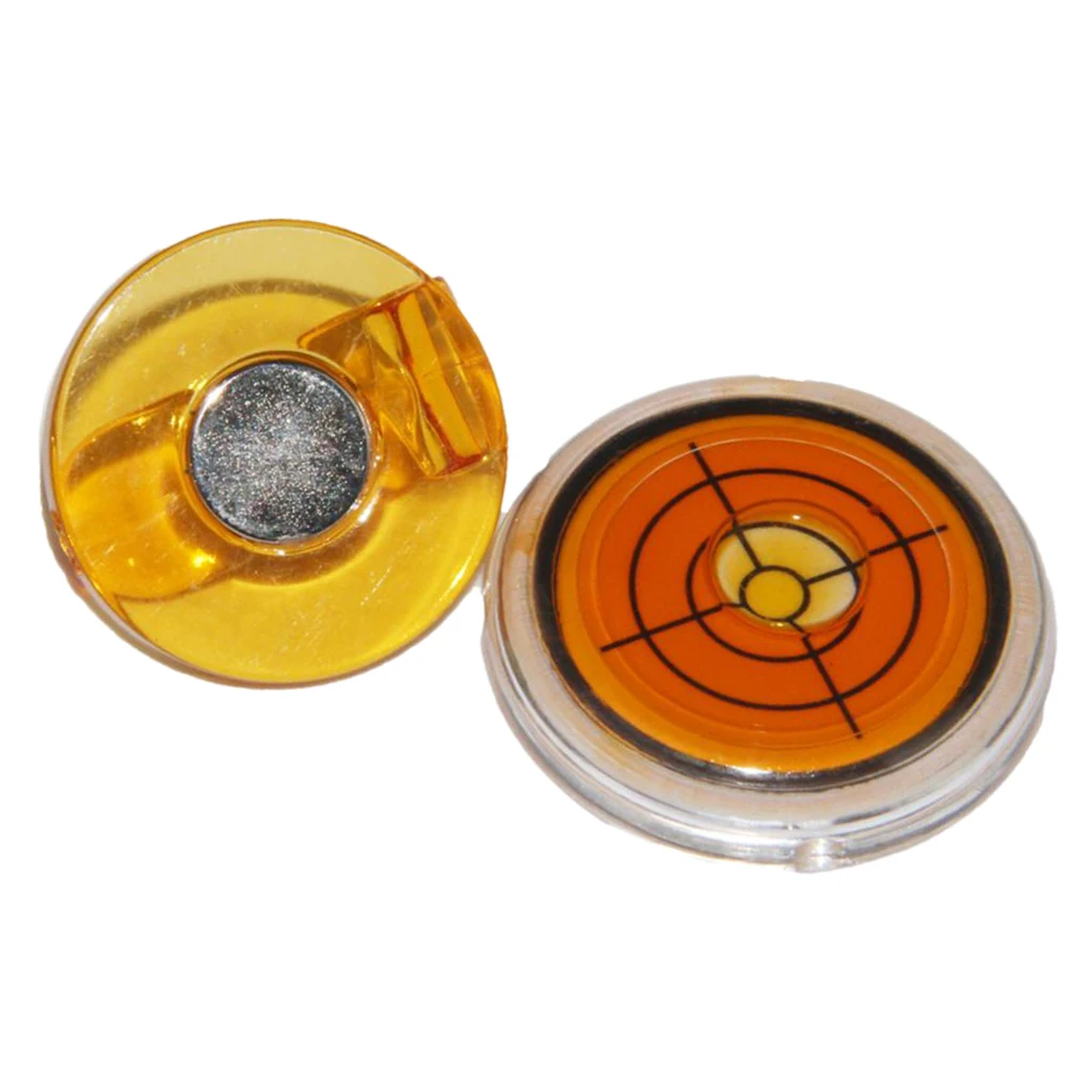Golf Slope Putting Level Reading Ball Marker & Magnetic Hat Clip Outdoor Golfing Sports Golf Ball Marker Gradienter