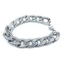 15 мм кубинский браслет-цепочка из нержавеющей стали 304, большая цепочка для Мужчин, Ювелирные изделия