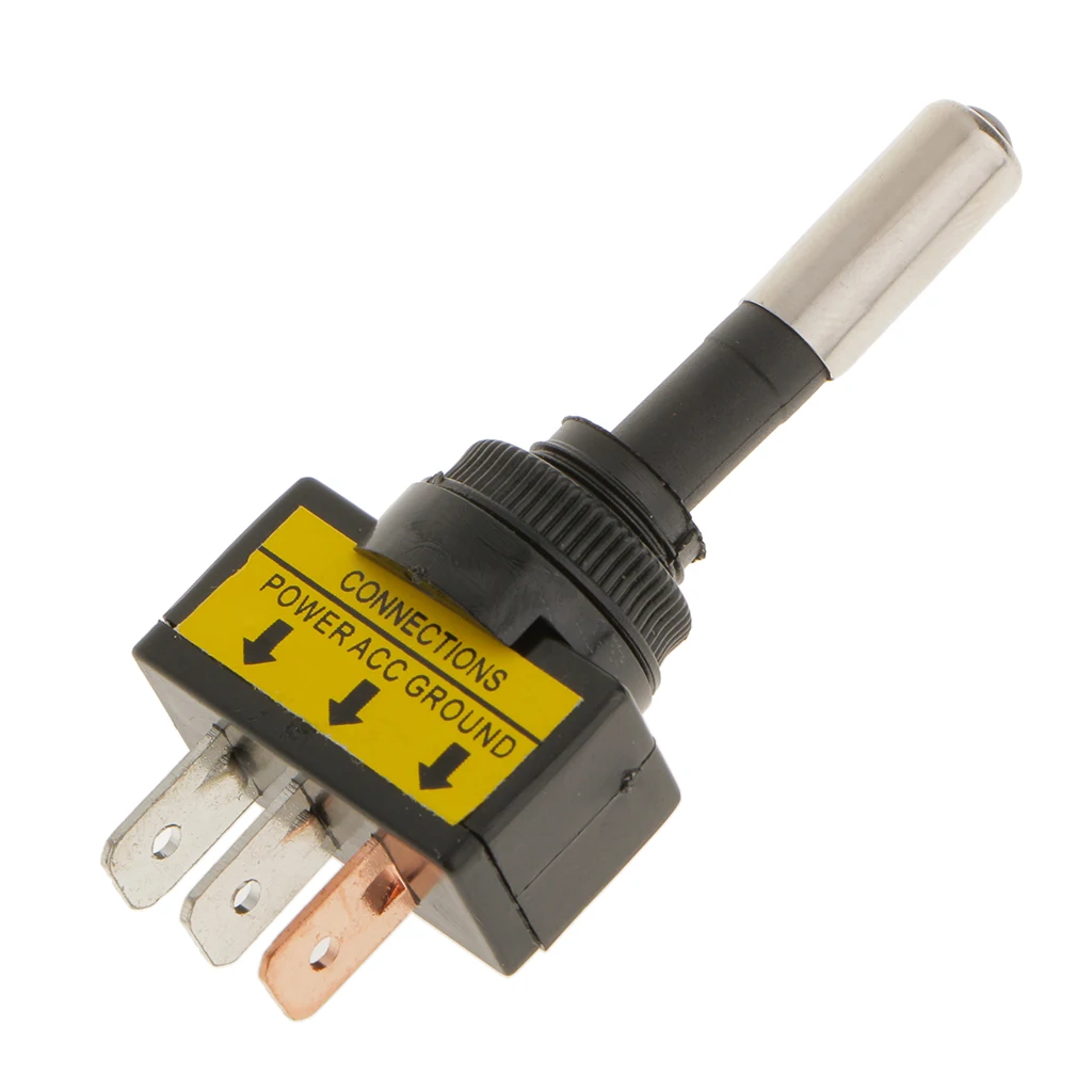 12V 20A Car Auto Blue LED Light Toggle Rocker Switch 3 Pin 3P SPST On/Off