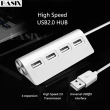 Usb-концентратор Basix, 4 порта, высокоскоростной USB 2,0 концентратор, USB порт, портативный OTG usb-хаб для Apple Macbook, ноутбук, аксессуары