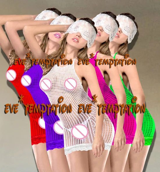Соблазнительное кружевное женское Сетчатое нижнее белье костюмы сексуальный