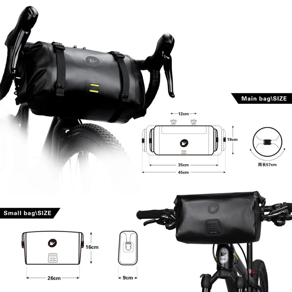 Pack Sacs De Guidon Vélo - Avant, Cadre Et Arrière - Accessoires Tactiques