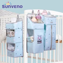 Sunveno органайзер для детской кроватки, подвесная сумка для хранения детской одежды, органайзер для предметов первой необходимости, сумка для подгузников Sunveno органайзер для детской кроватки, подвесная сумка для хранения детской одежды, органайзер для предметов первой необходимости, сумка для подгузников